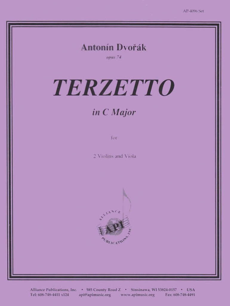 Terzetto, Op. 74 - Dvorak - 2 Vlns-vla - Set